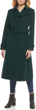 Women's Signature Wool Trench Coat: Premium wool-blend long trench coat featuring a sophisticated, sleek silhouette. Designed to blend classic elegance with modern warmth.