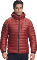 850 Fill Goose Down Jacket: Men's ultra-lightweight, packable hooded puffer coat. Premium 850-fill-power insulation delivers maximum winter warmth in a compact, travel-friendly design.